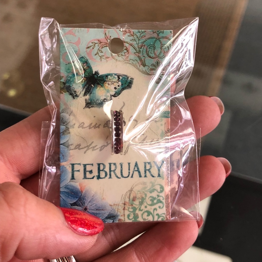 February  Birthstone Girls Baby Ring Mother’s Charm - Family Jewelry - Midi Ring